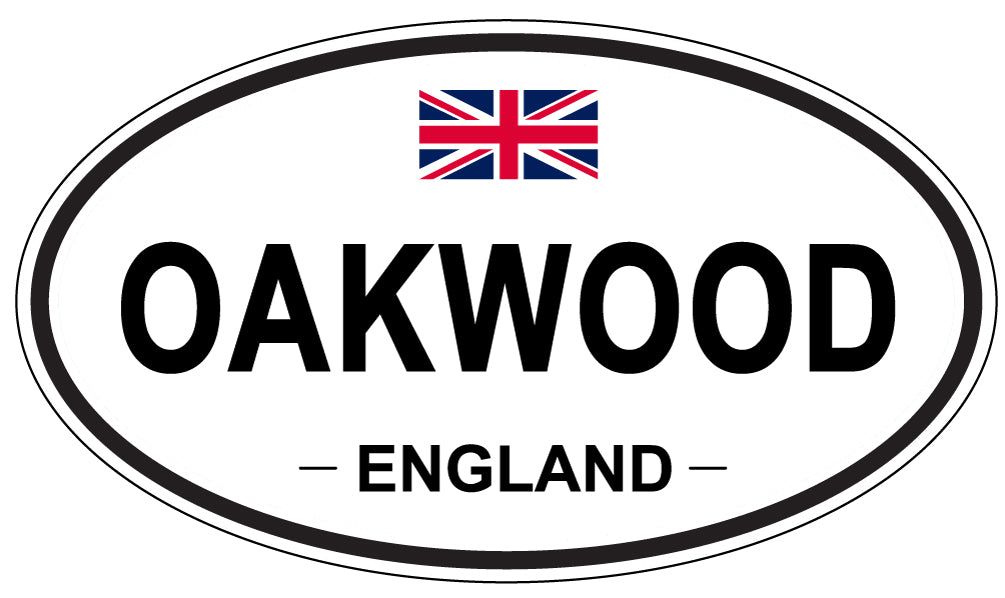 OAKWOOD, England - Oval Magnet