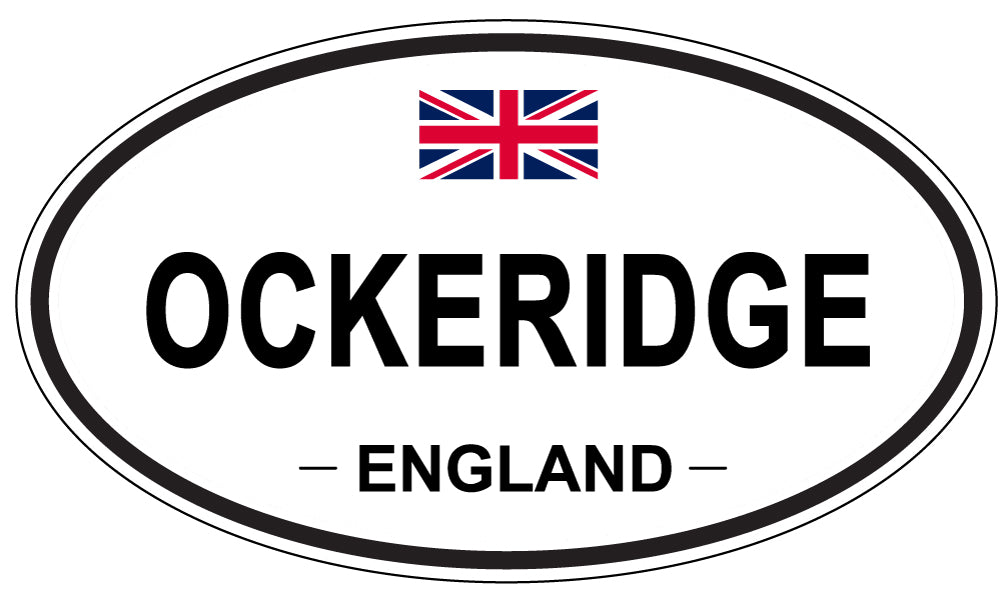 OCKERIDGE, ENGLAND - Oval Sticker