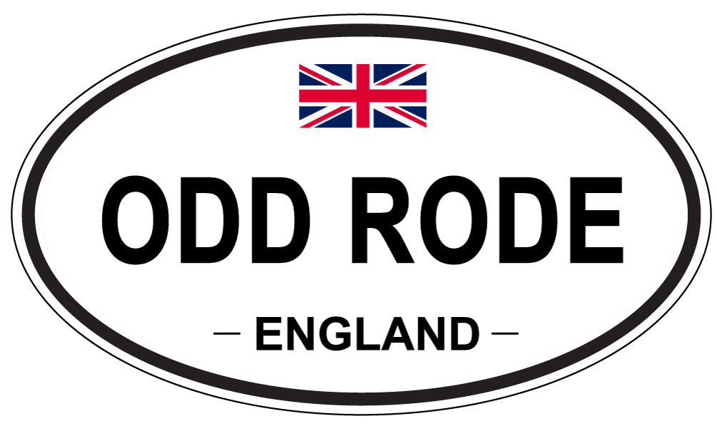 ODD RODE, ENGLAND - Oval Sticker