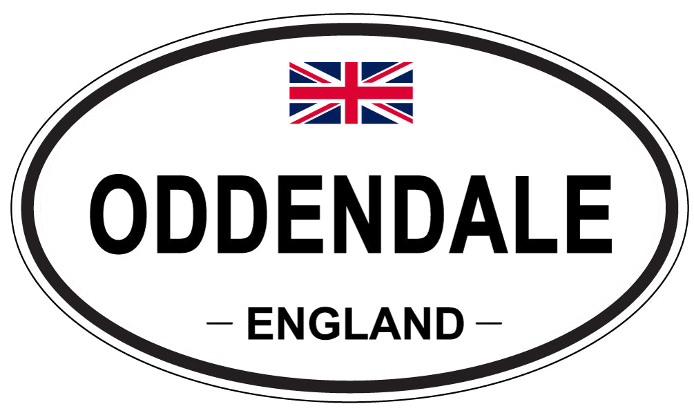 ODDENDALE, ENGLAND - Oval Sticker