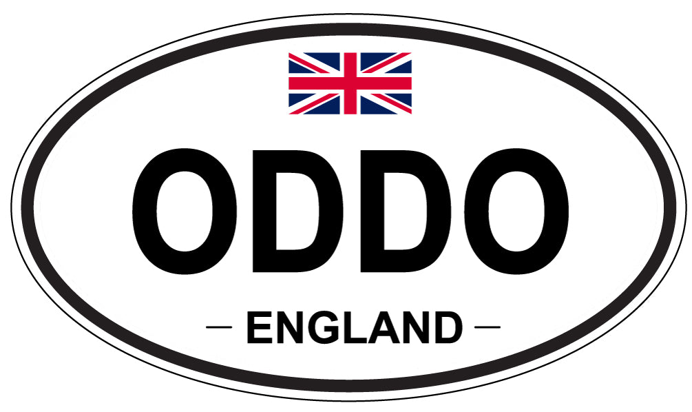 ODDO, ENGLAND - Oval Sticker