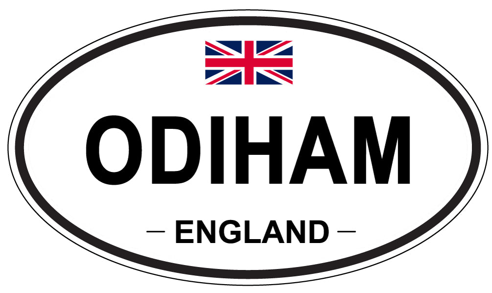 ODIHAM, ENGLAND - Oval Sticker