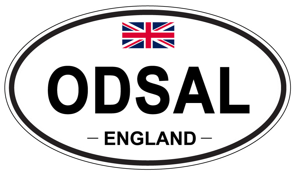 ODSAL, ENGLAND - Oval Sticker