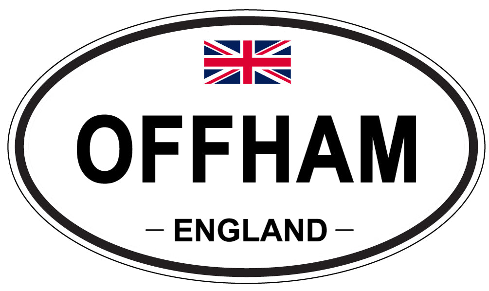 OFFHAM, ENGLAND - Oval Sticker