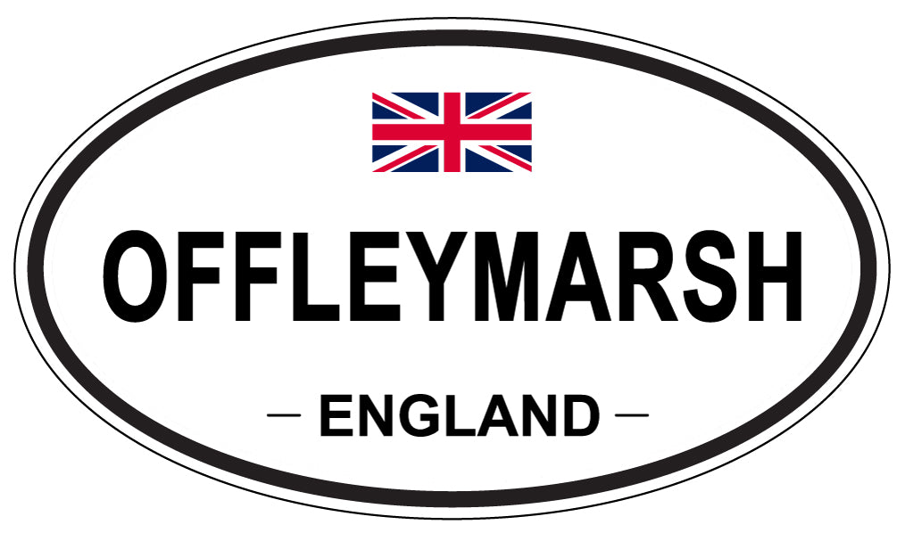 OFFLEYMARSH, ENGLAND - Oval Sticker