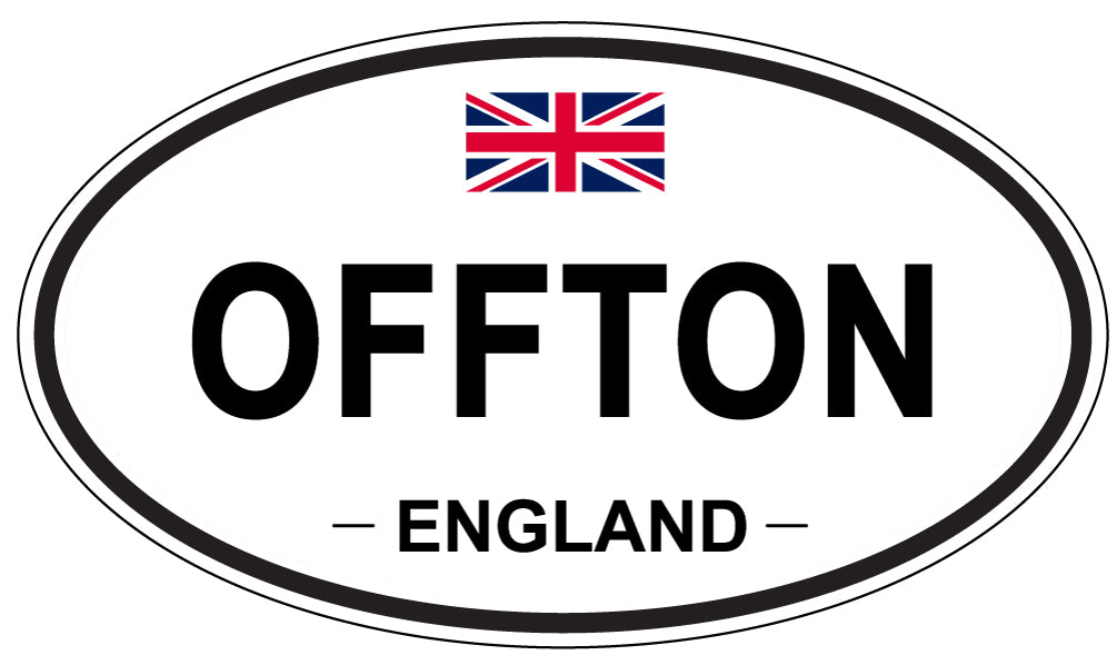 OFFTON, ENGLAND - Oval Sticker