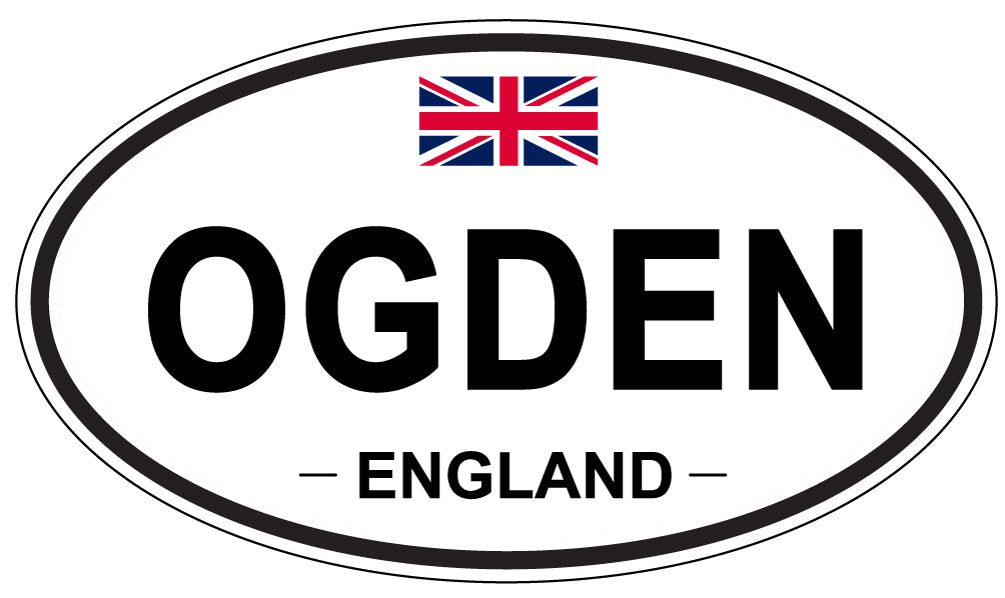 OGDEN, ENGLAND - Oval Sticker