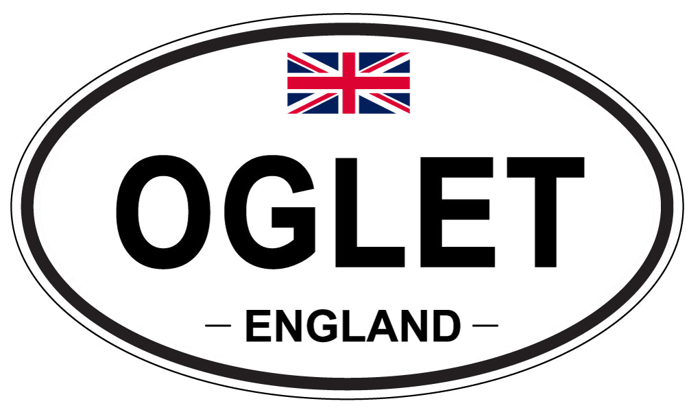 OGLET, England - Oval Magnet