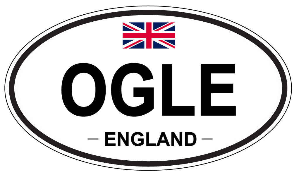OGLE, England - Oval Magnet