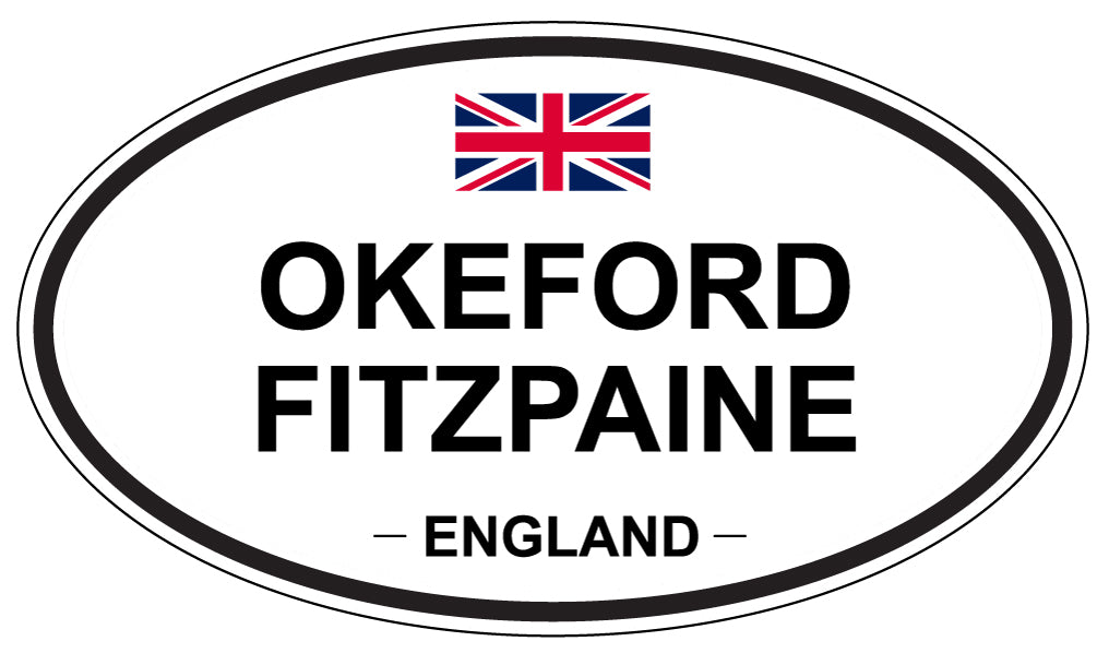 OKEFORD FITZPAINE, ENGLAND - Oval Sticker