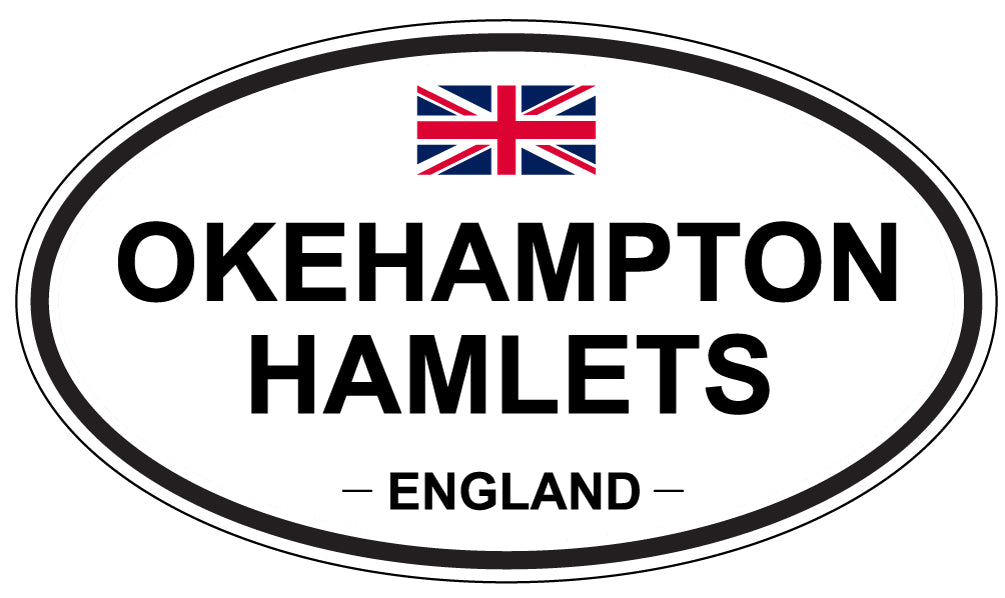 OKEHAMPTON HAMLETS, England - Oval Magnet