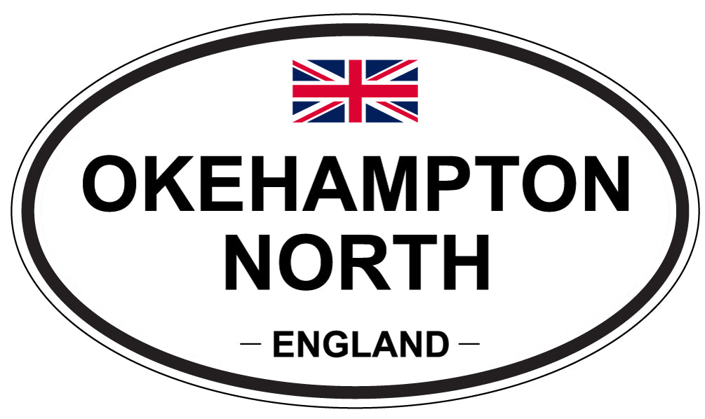 OKEHAMPTON NORTH, ENGLAND - Oval Sticker