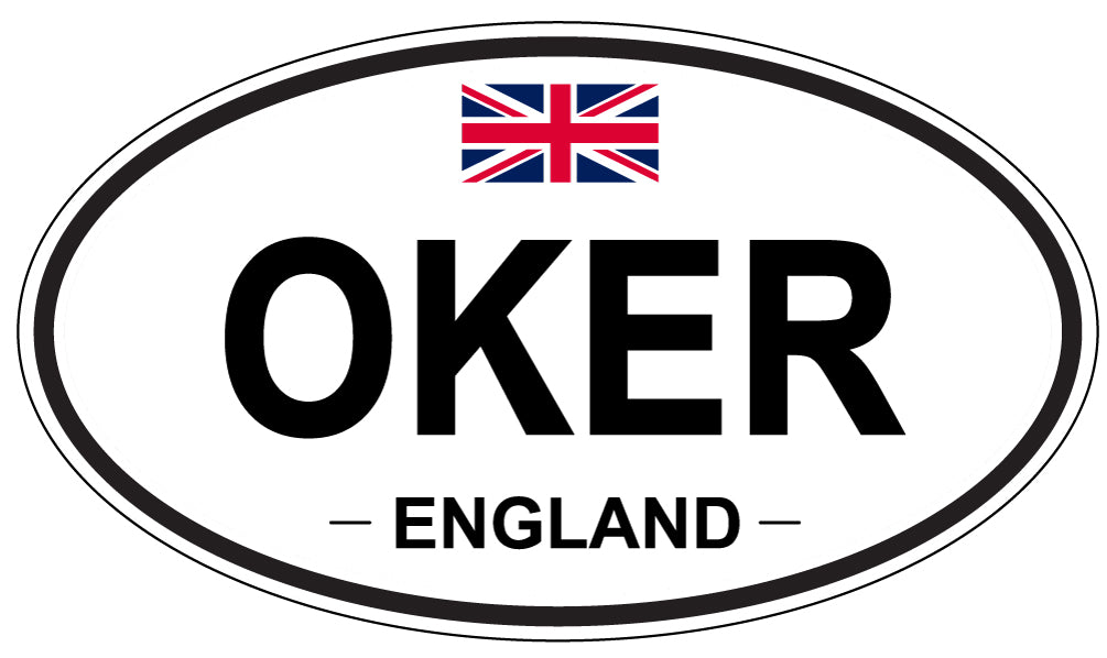 OKER, England - Oval Magnet