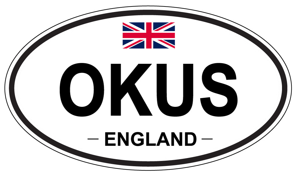 OKUS, ENGLAND - Oval Sticker