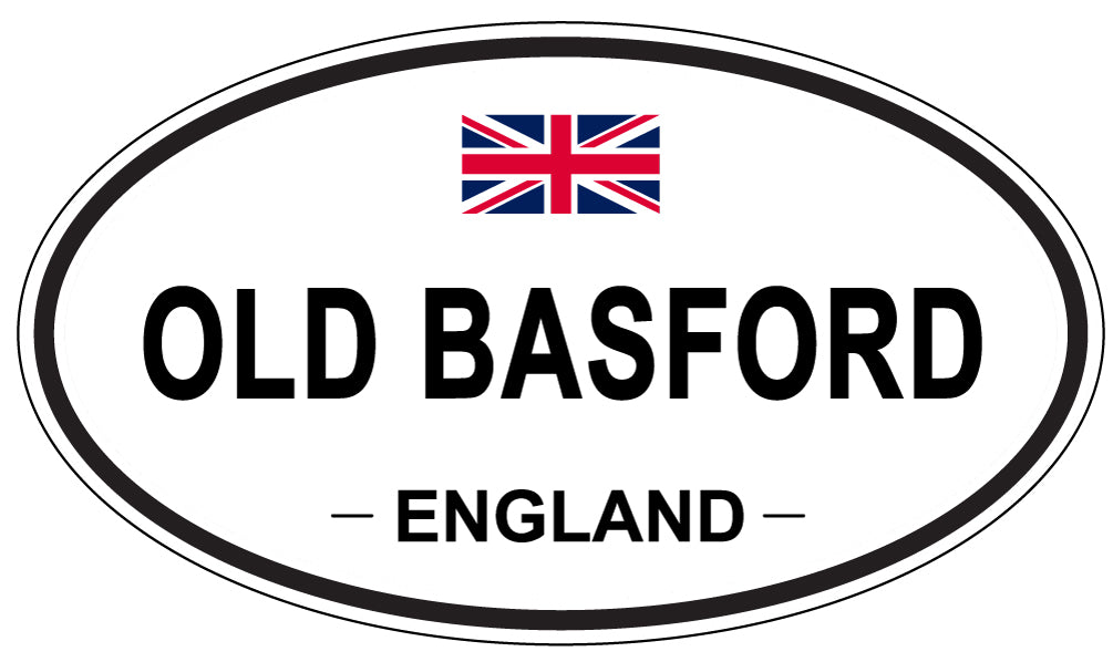 OLD BASFORD, ENGLAND - Oval Sticker