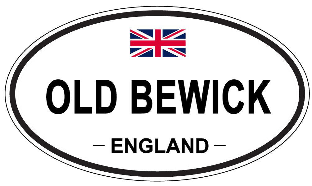 OLD BEWICK, ENGLAND - Oval Sticker