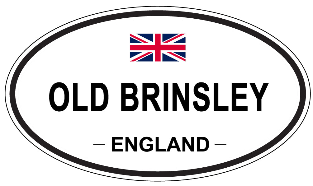 OLD BRINSLEY, ENGLAND - Oval Sticker