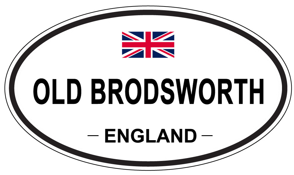OLD BRODSWORTH, ENGLAND - Oval Sticker