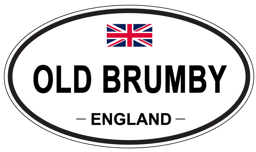 OLD BRUMBY, ENGLAND - Oval Sticker