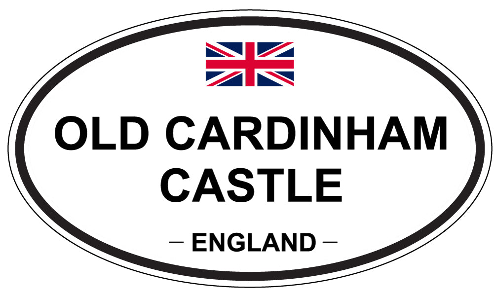OLD CARDINHAM CASTLE, England - Oval Magnet