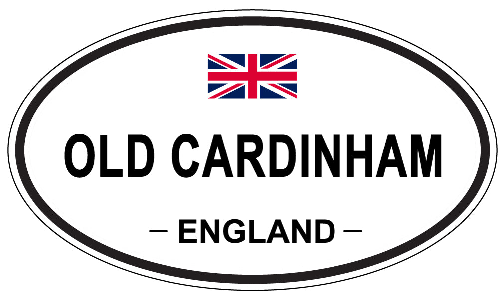 OLD CARDINHAM, ENGLAND - Oval Sticker