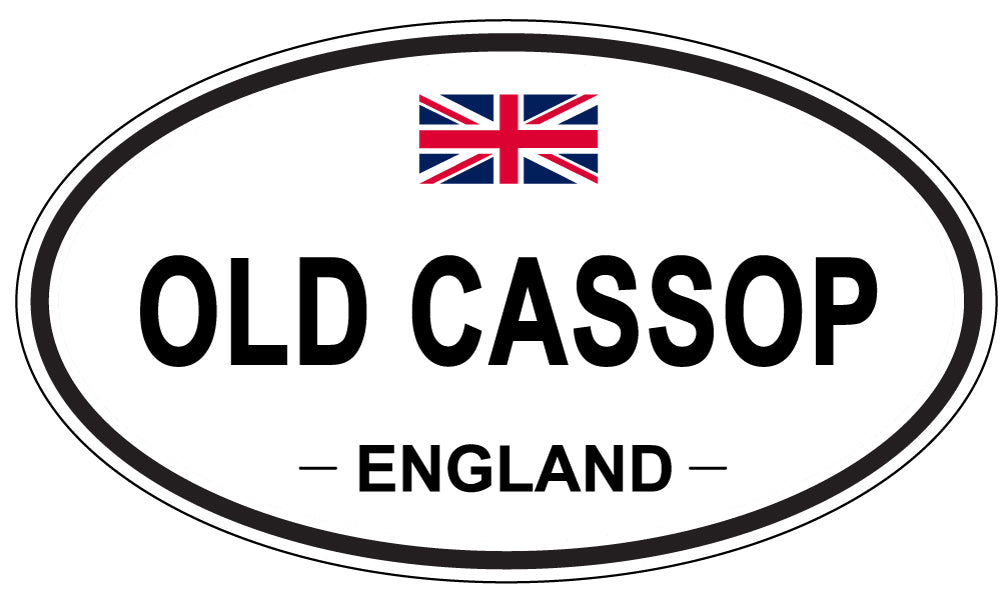 OLD CASSOP, ENGLAND - Oval Sticker