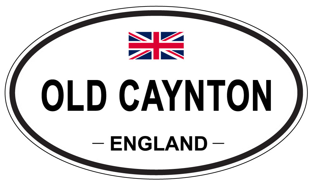 OLD CAYNTON, ENGLAND - Oval Sticker