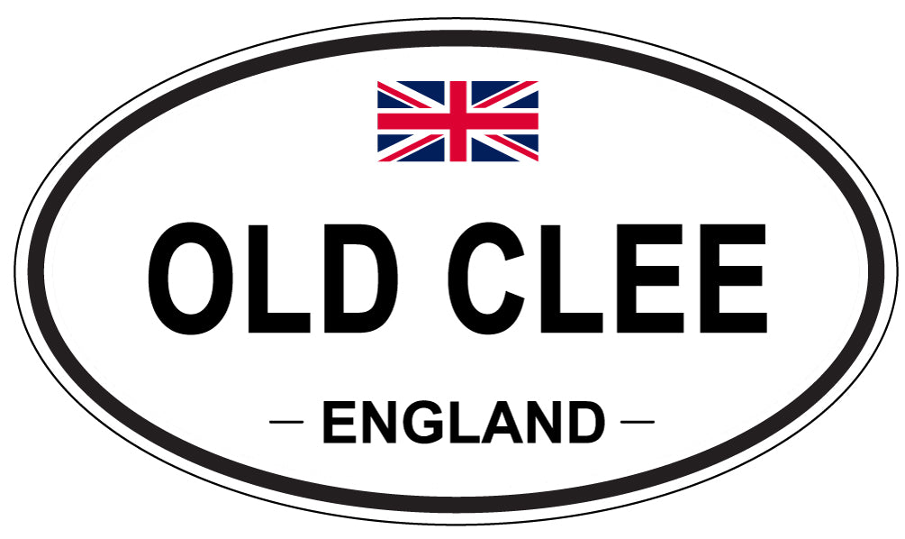 OLD CLEE, ENGLAND - Oval Sticker