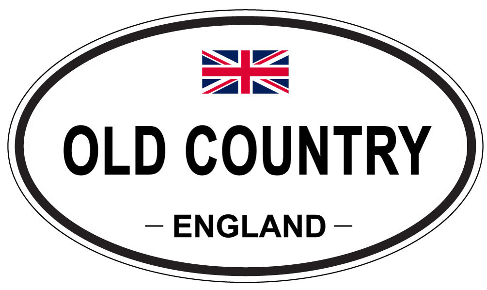 OLD COUNTRY, England - Oval Magnet