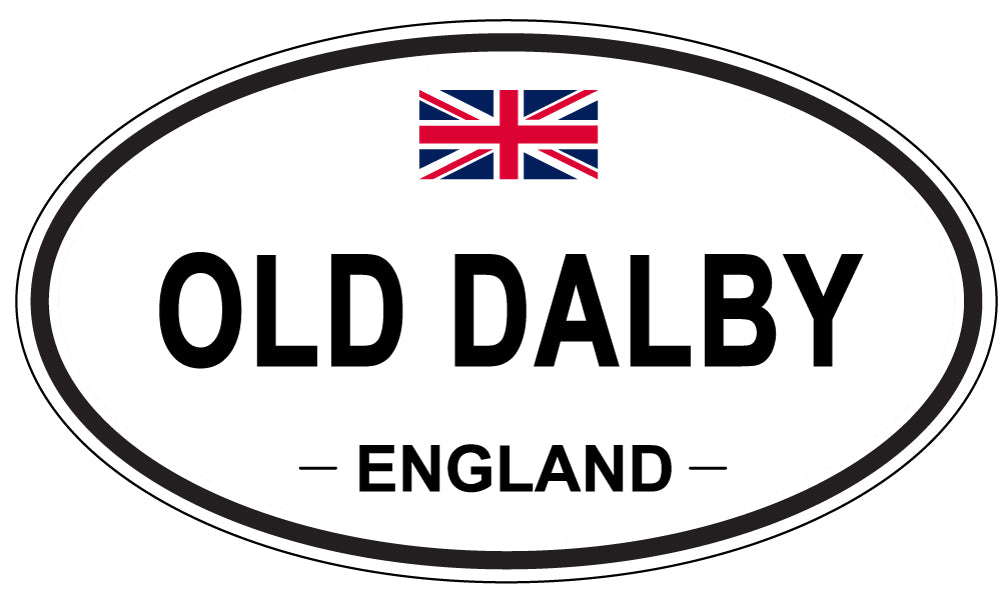 OLD DALBY, ENGLAND - Oval Sticker