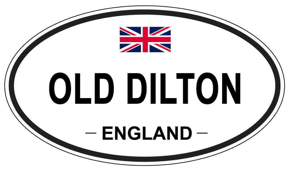 OLD DILTON, ENGLAND - Oval Sticker