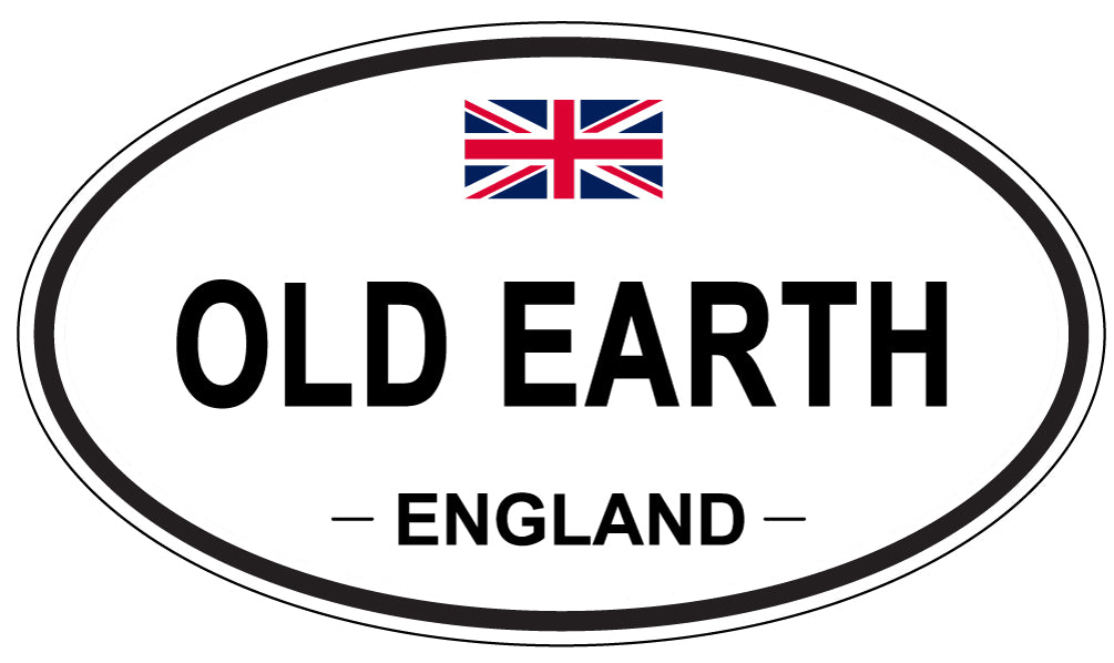 OLD EARTH, ENGLAND - Oval Sticker