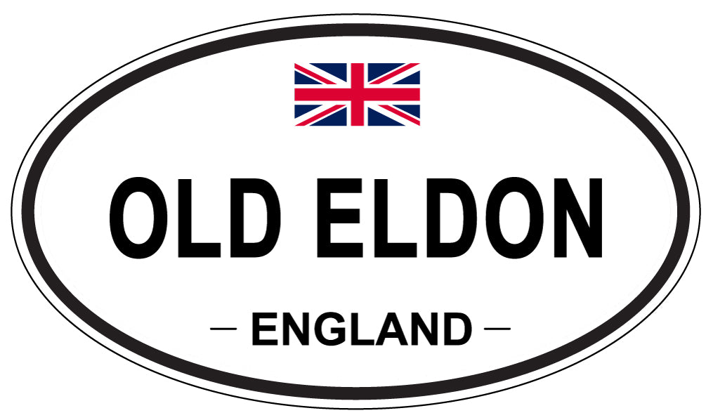 OLD ELDON, ENGLAND - Oval Sticker