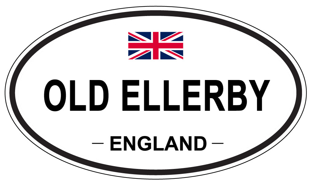OLD ELLERBY, ENGLAND - Oval Sticker