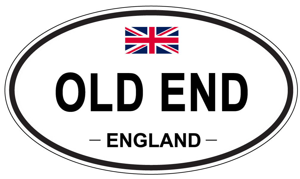 OLD END, ENGLAND - Oval Sticker