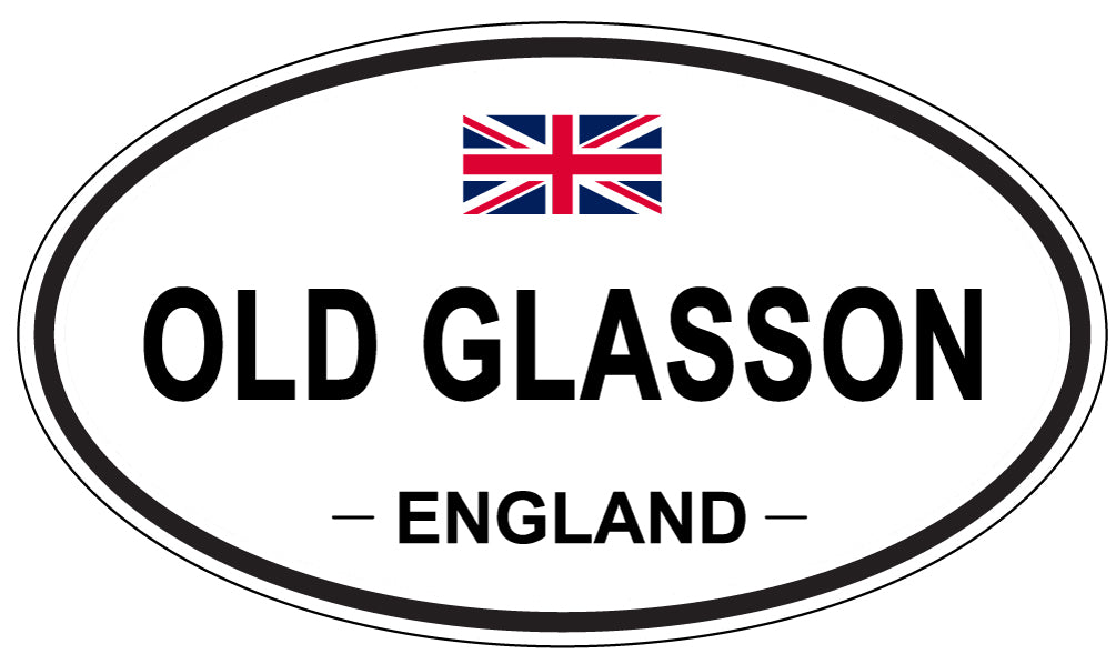 OLD GLASSON, England - Oval Magnet