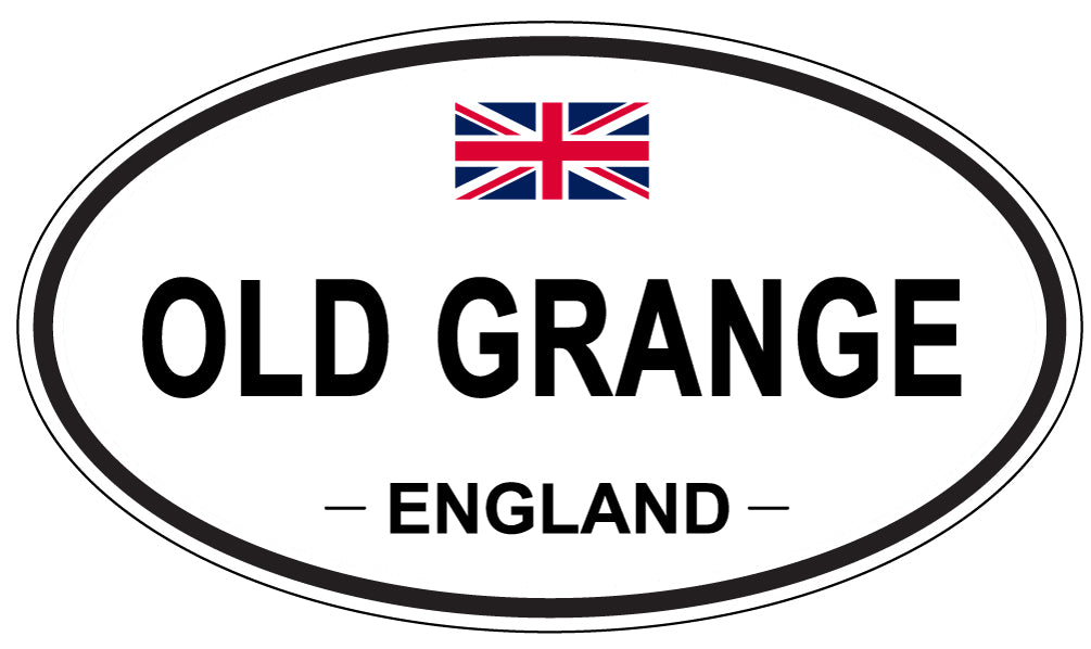 OLD GRANGE, ENGLAND - Oval Sticker