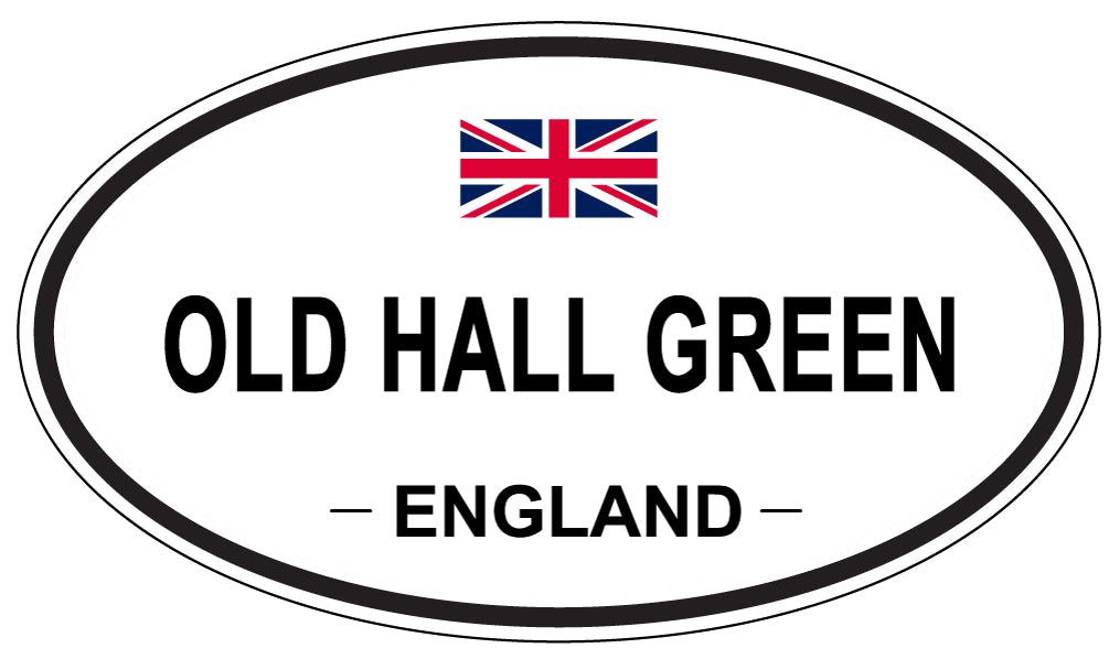 OLD HALL GREEN, ENGLAND - Oval Sticker