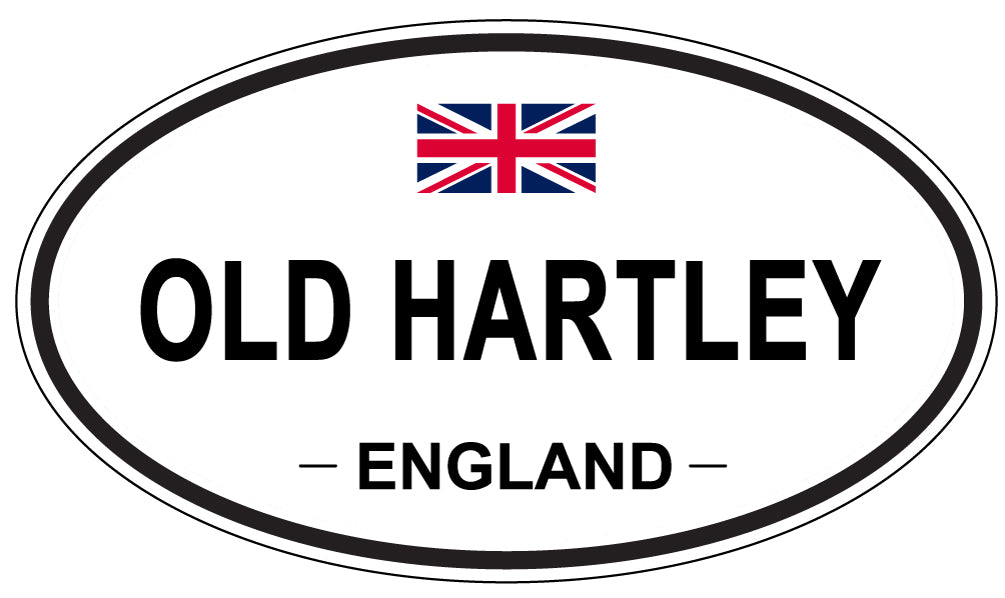 OLD HARTLEY, ENGLAND - Oval Sticker
