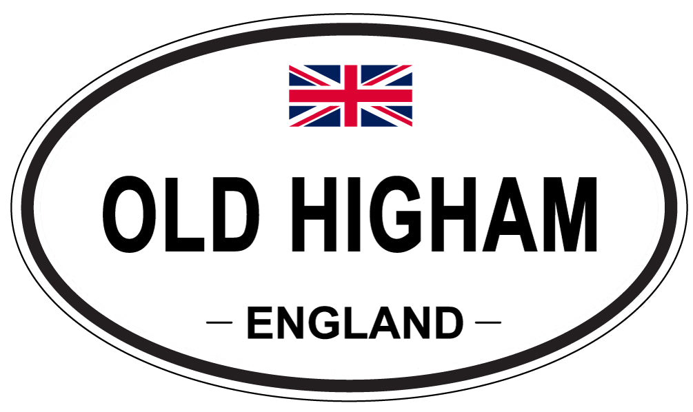 OLD HIGHAM, ENGLAND - Oval Sticker