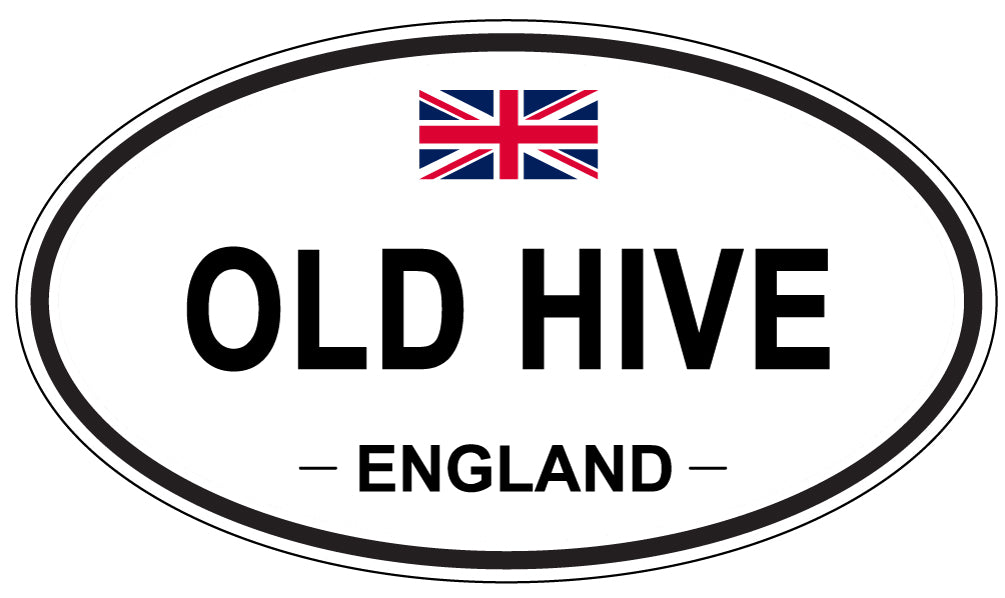 OLD HIVE, ENGLAND - Oval Sticker