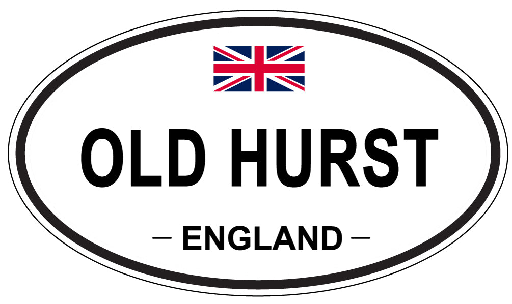 OLD HURST, England - Oval Magnet