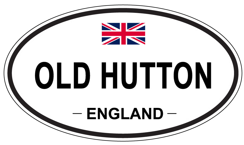OLD HUTTON, ENGLAND - Oval Sticker