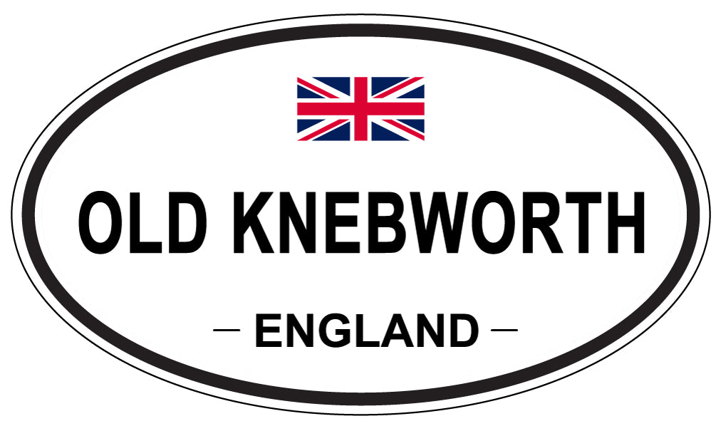 OLD KNEBWORTH, ENGLAND - Oval Sticker