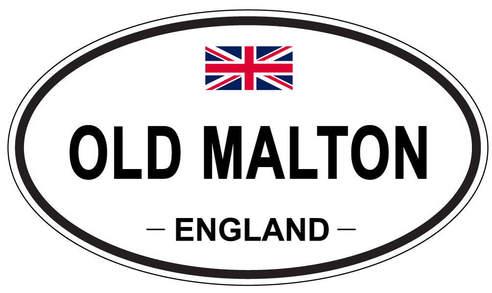 OLD MALTON, ENGLAND - Oval Sticker