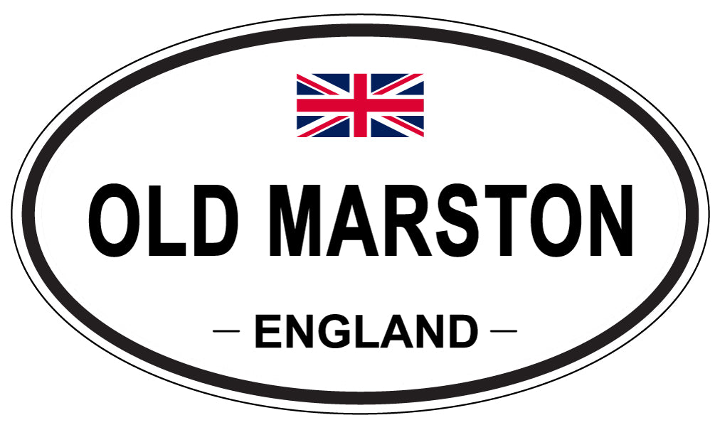 OLD MARSTON, ENGLAND - Oval Sticker