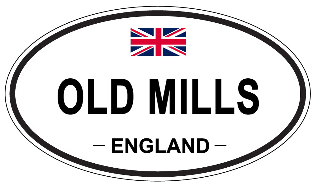 OLD MILLS, England - Oval Magnet
