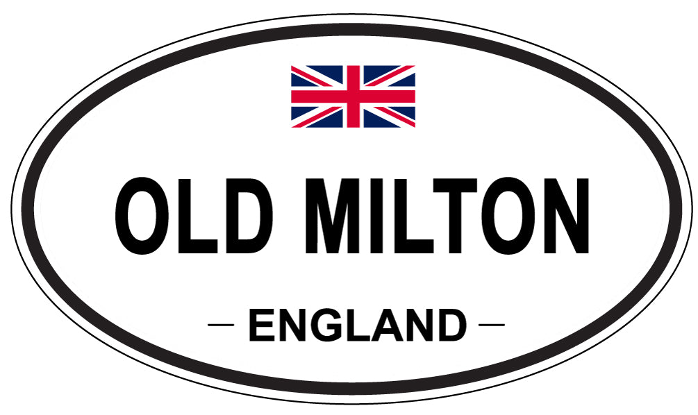 OLD MILTON, England - Oval Magnet