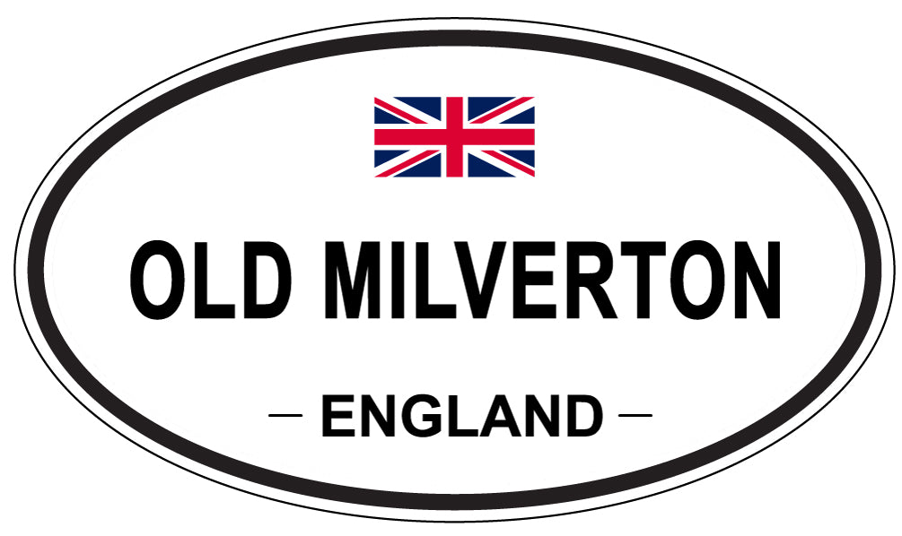 OLD MILVERTON, ENGLAND - Oval Sticker