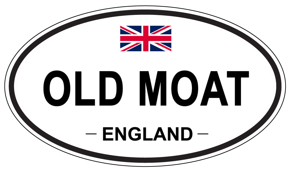 OLD MOAT, England - Oval Magnet